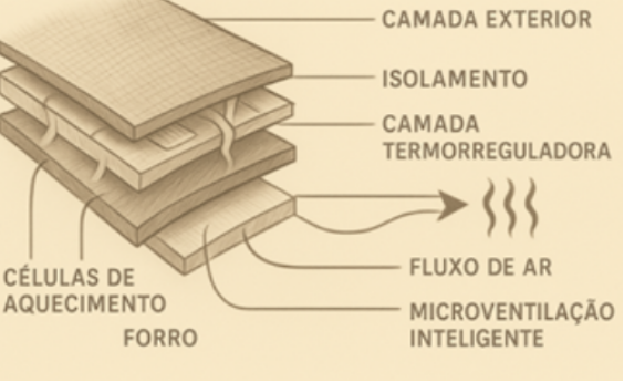 Desenho técnico de vestuário canino termorregulador